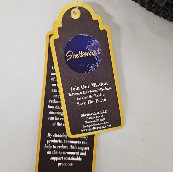 ShelterCast Handmade Round Rattan and Leather Crossbody Bag in Black NWT - Picture 3 of 9